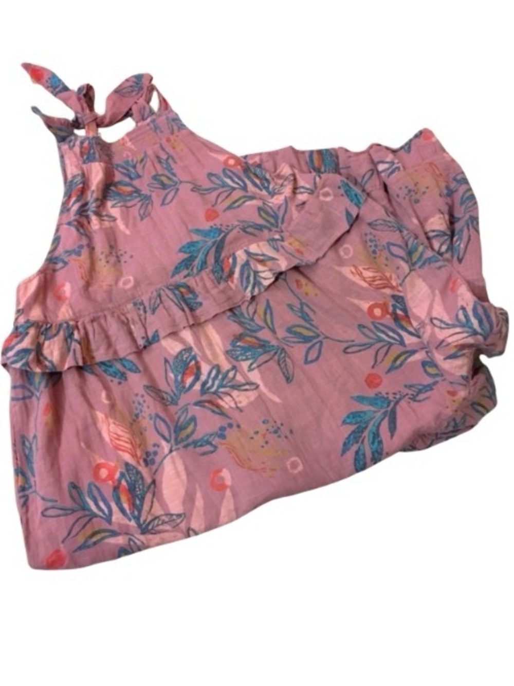 Free People Anita Tiered Ruffle Floral Print Maxi Dress in Desert Rose Size M - Picture 6 of 9